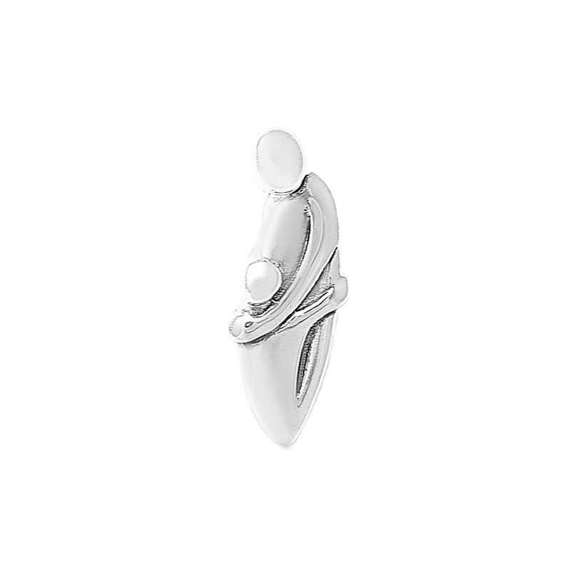 Sterling Silver 'Family' Pendant - One Parent, One Child - Click Image to Close